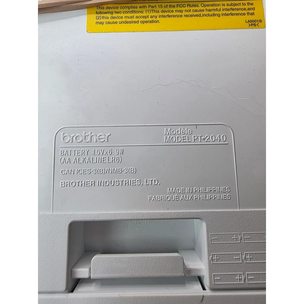 Brother P-Touch PT-2040 Label Maker Desktop Labeling System‎ Power Adapter F2